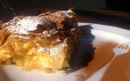 Bougatsa (Custard Pie with Phyllo and ground Cinnamon)