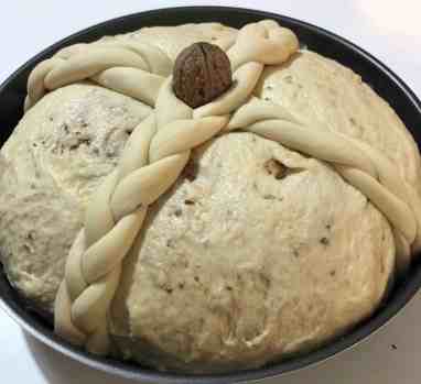 Christopsomo recipe (Greek Christmas Bread)-prep8
