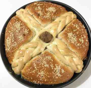 Christopsomo recipe (Greek Christmas Bread)- prep9