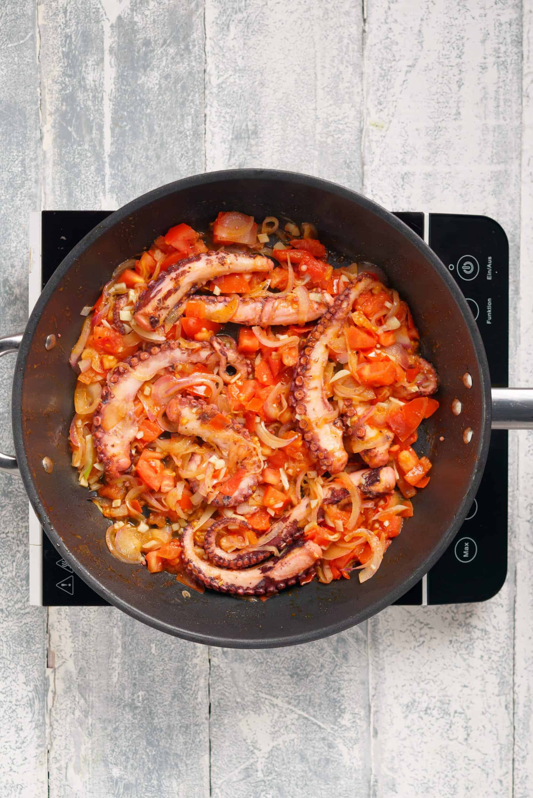 Greek-style Octopus recipe (Xtapodi) preparation