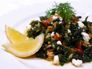 Spanakorizo recipe (Greek spinach rice)