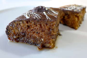 Sumptuous Walnut Syrup Cake with Chocolate Glaze