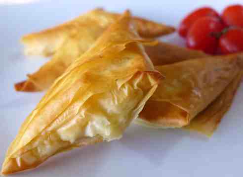 Tiropitakia recipe (Greek Feta Cheese Triangles)
